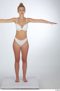 Lenny lingerie standing t poses t-pose underwear white bra white…